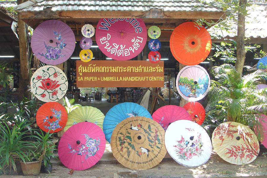 Papier Sonnenschirme Thailand