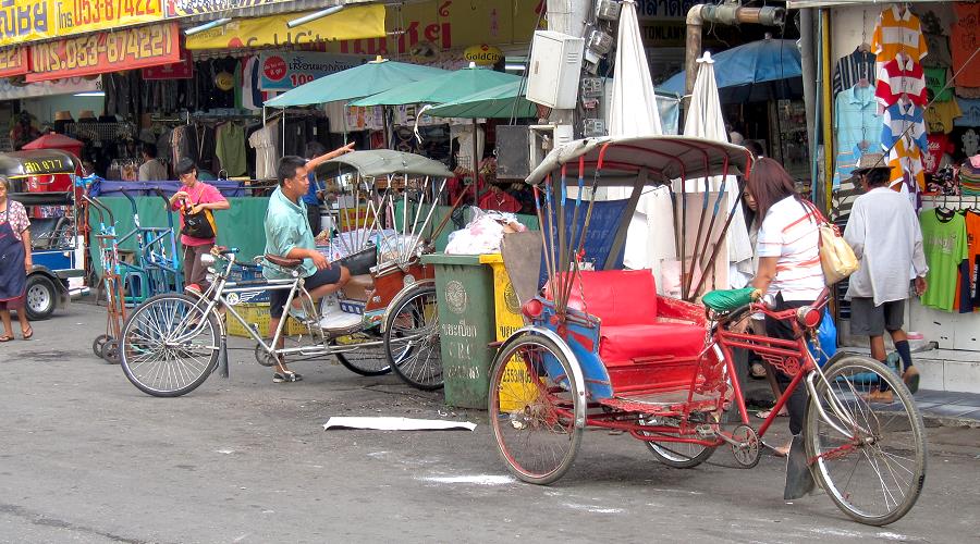 Fahrrad-Rikscha (Samlor) in Thailand