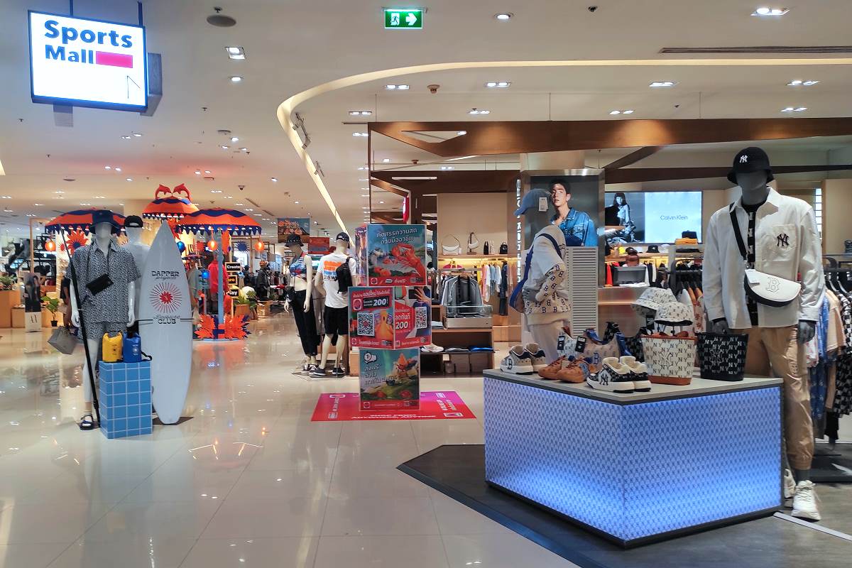 Einkaufen in Bangkok in einer Shopping Mall