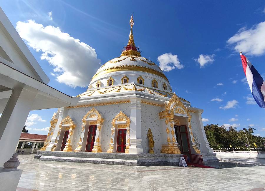 Detailaufnahme der Pagode am Wat Phra That Doi Saket