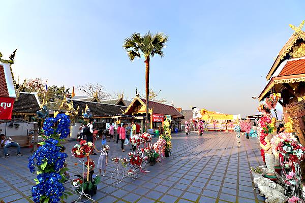 Aussichtsplattform am Wat Phra That Doi Kham in Chiang Mai