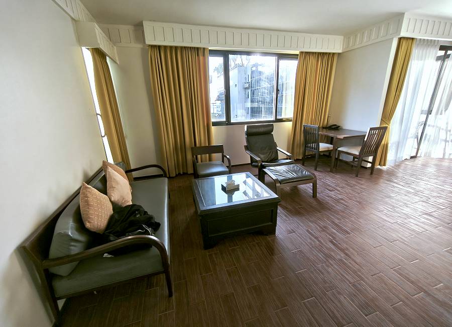 Sitzmöglichkeiten in der Suite