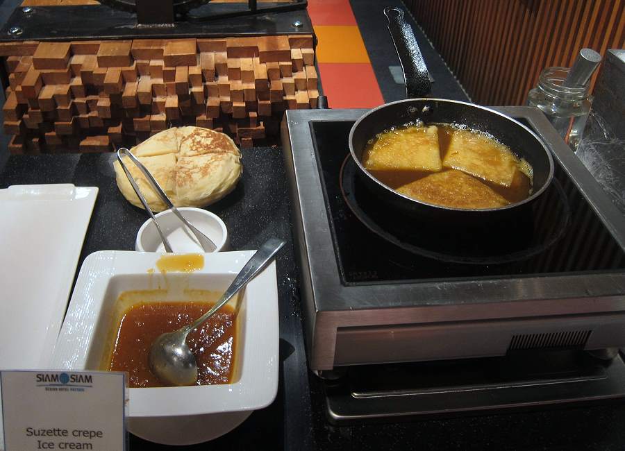Dessert Crêpe Suzette Big Fish Restaurant Siam @ Siam Hotel Pattaya
