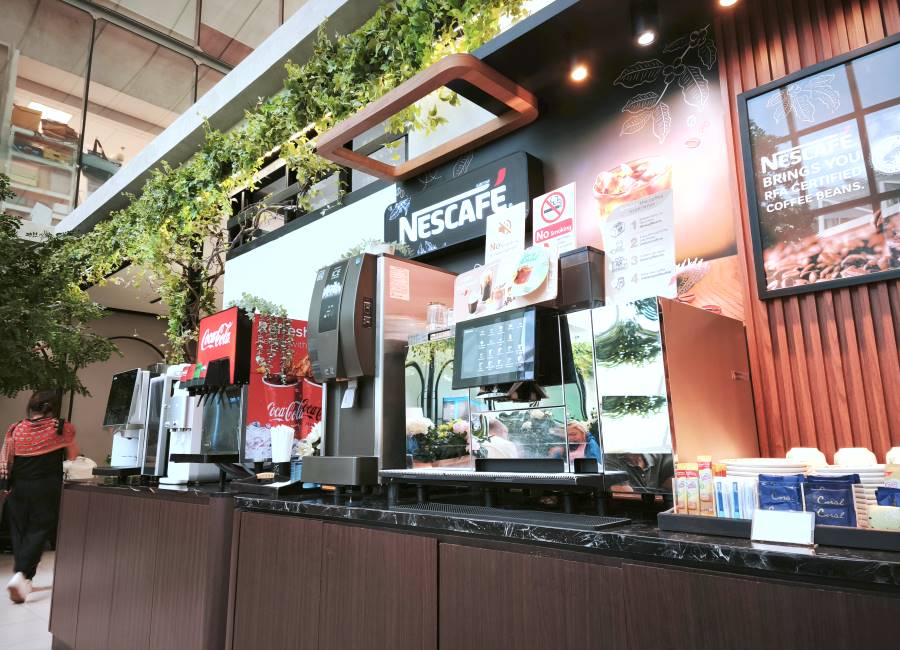 Getränkestation Coral Lounge Bangkok Domestic Terminal