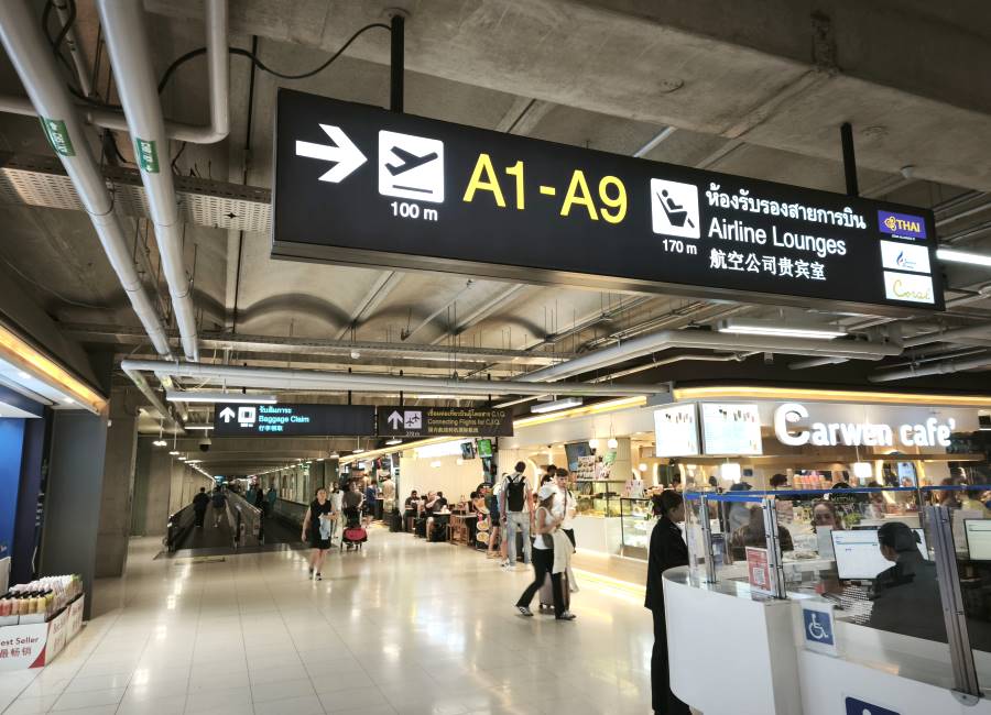 Wegweiser Coral Lounge Domestic Terminal Bangkok