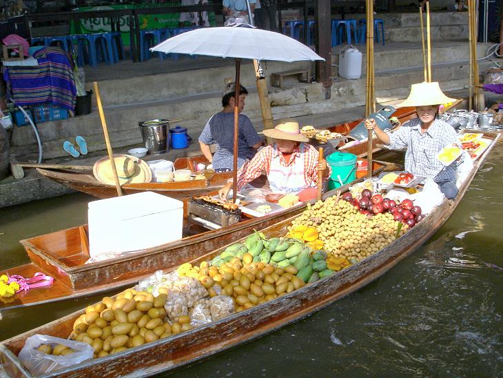 schwimmende Märkte Thailand