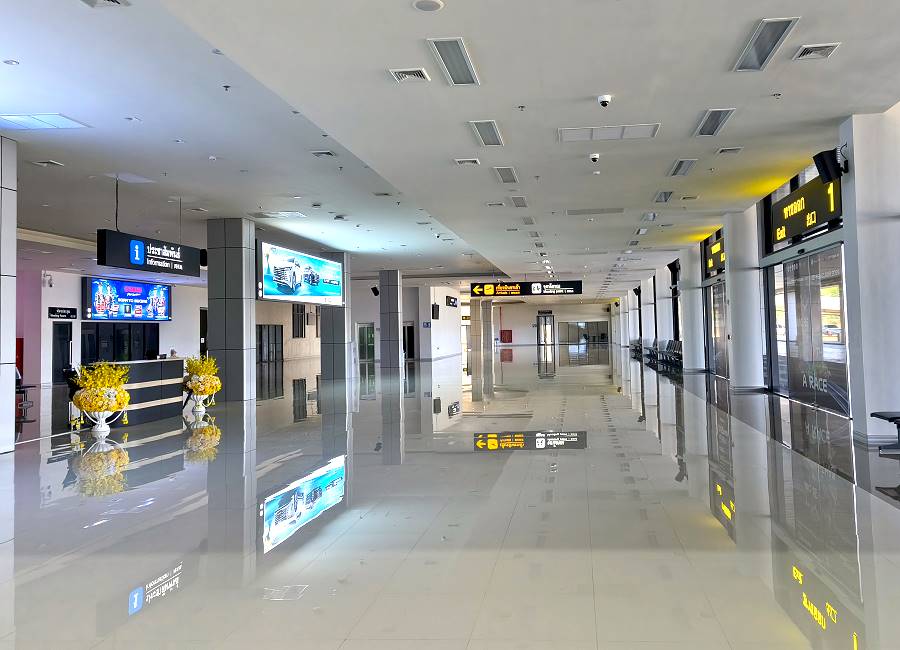 Informationsschalter und Meeting Point Buriram Flughafen