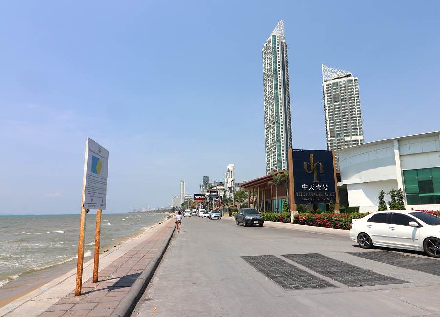 Jomtien Beach Road am südlichen Ende