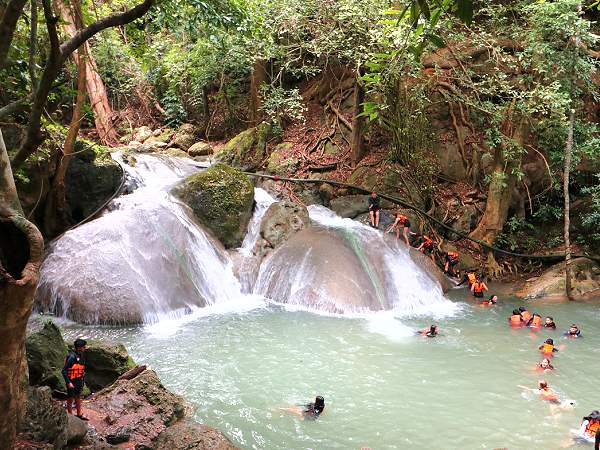 erawan Wasserfall Kanchanaburi
