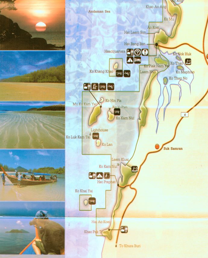 Laem Son National Park Karte