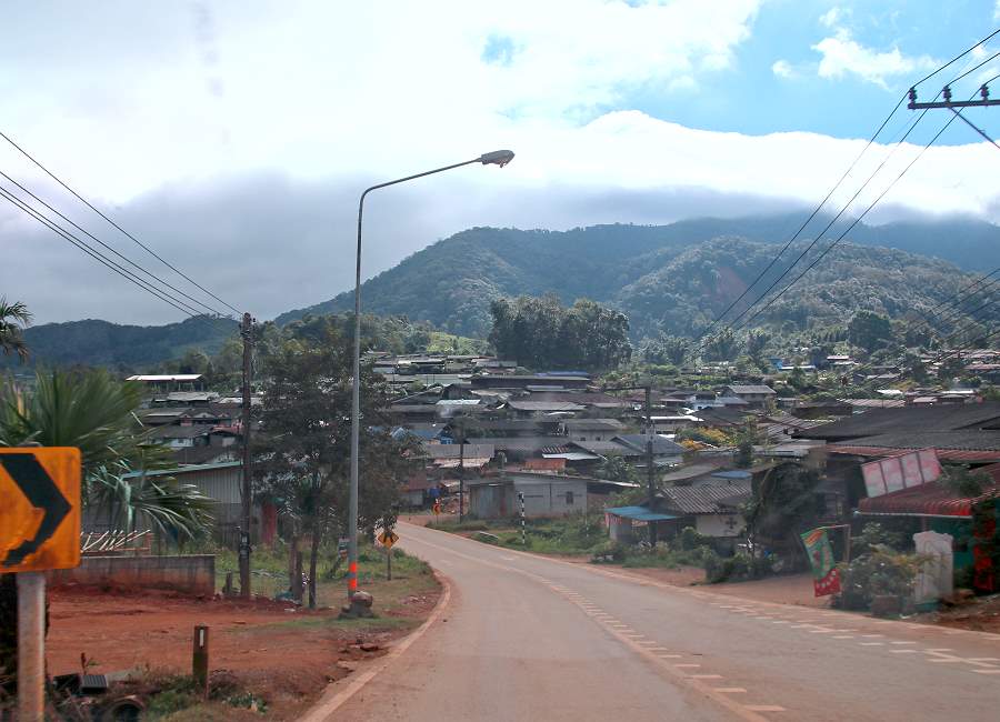 Straßenbreite Route 1263 Mae Hong Son Loop
