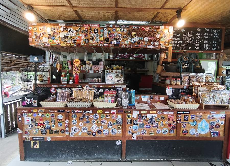 Café am Pha Bong Viewpoint auf dem Mae Hong Son Loop