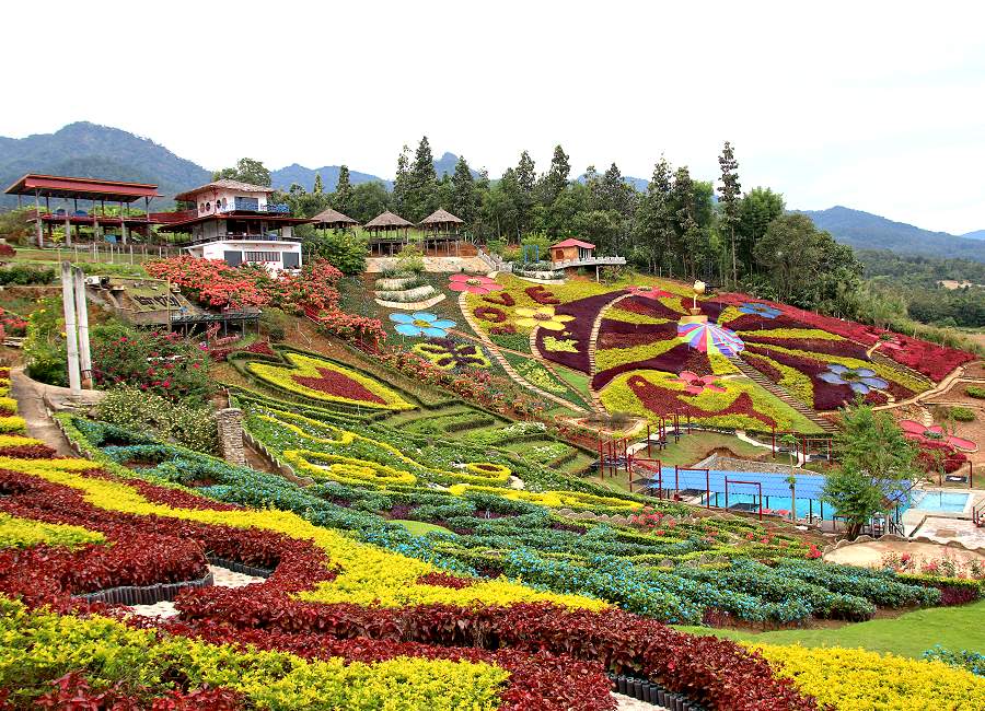 Blumengarten am Yun Lai Viewpoint