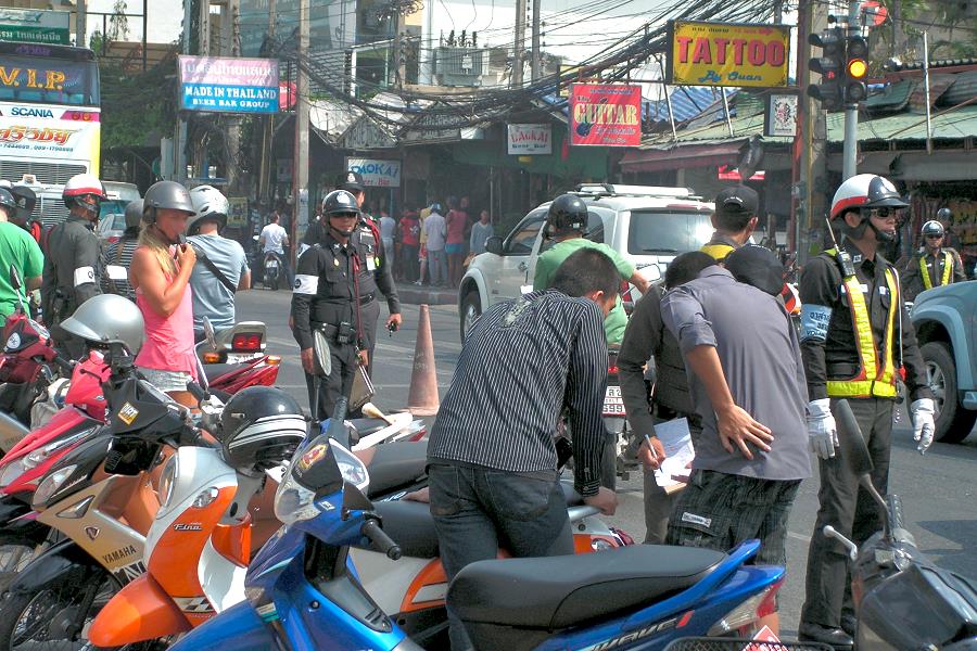Polizeikontrolle Pattaya