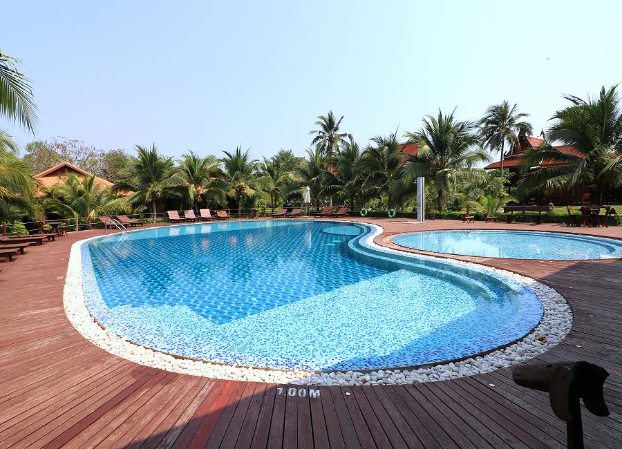 Maikaew Damnoen Resort mit Pool nahe dem Floating Market