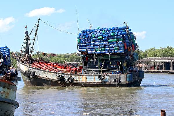 Fischtrailer in Ranong