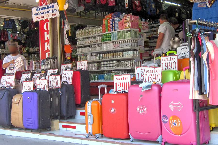 Koffergeschäft Thailand
