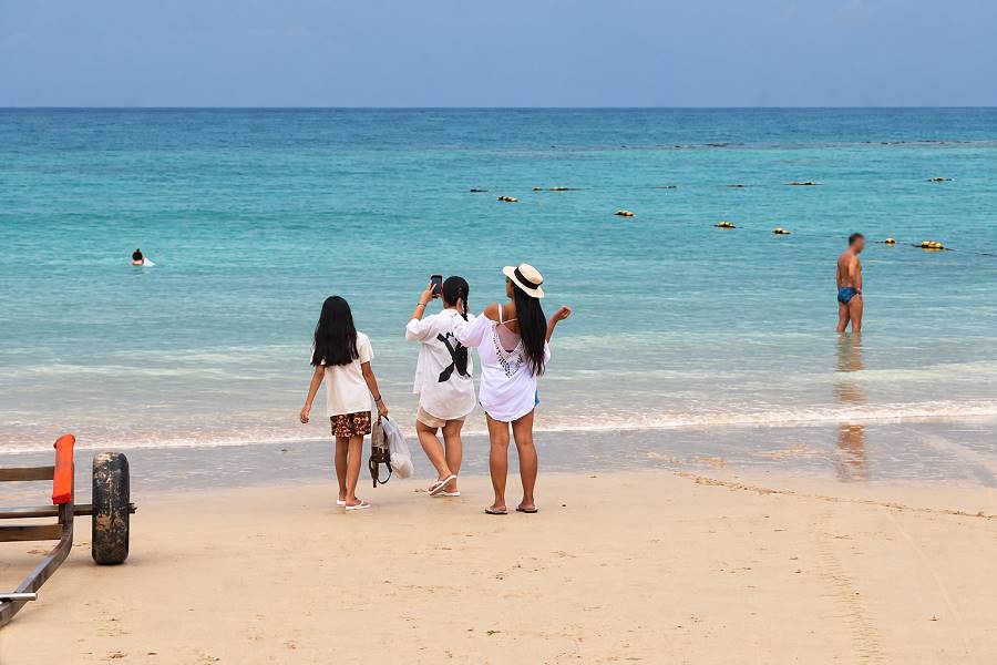 Strand und Küste von Pattaya in Thailand