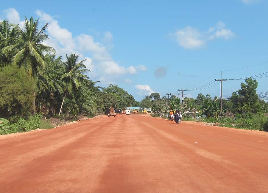 Strassenbau in Thailand