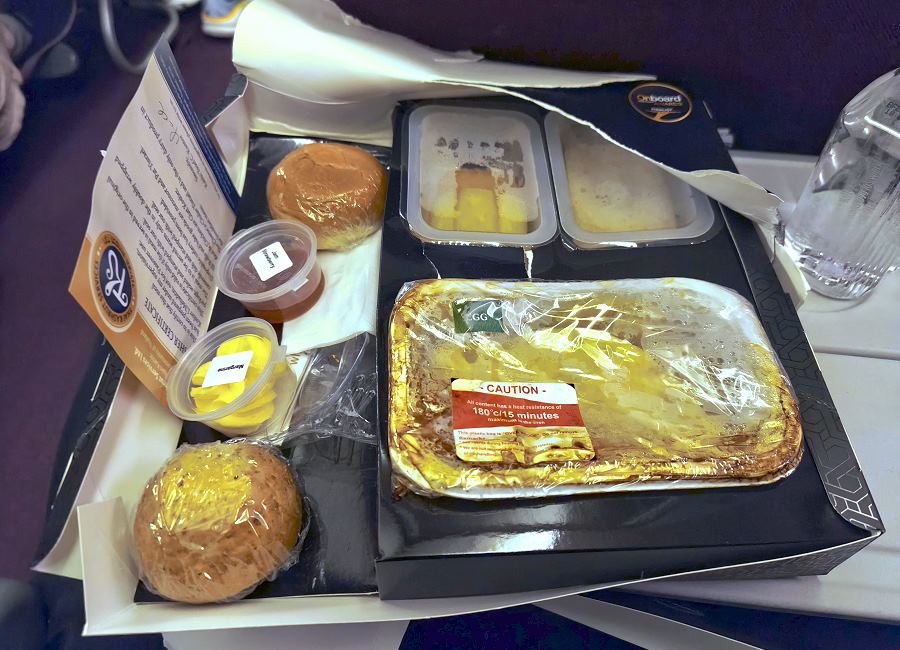 Kosher Meal auf einem Thai-Airways-Flug