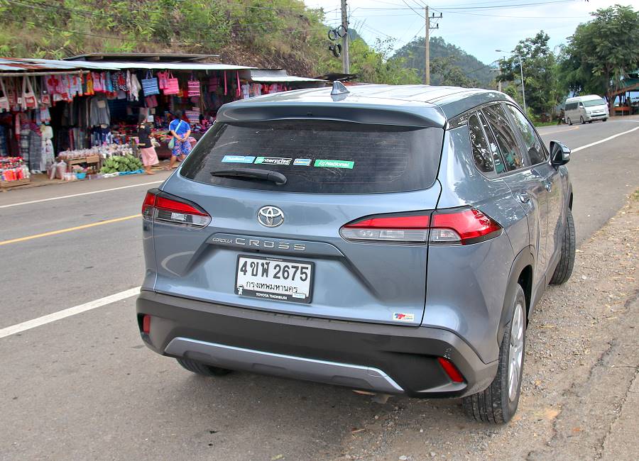 Heckansicht Toyota Corolla Cross Thailand