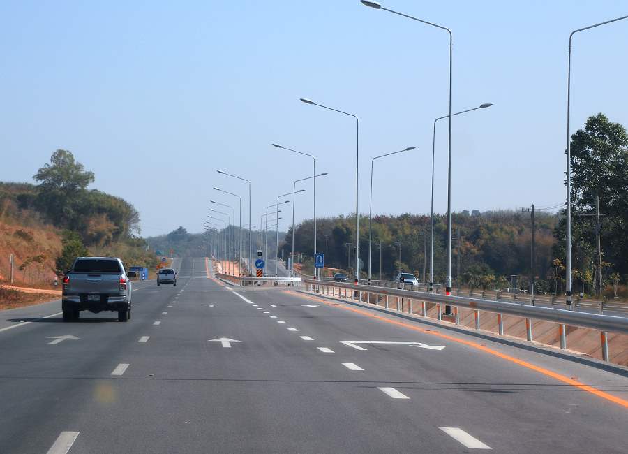 U-Turn Straße Thailand