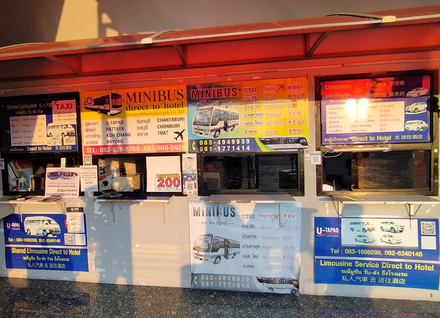 Shuttlebus am U-Tapao Flughafen